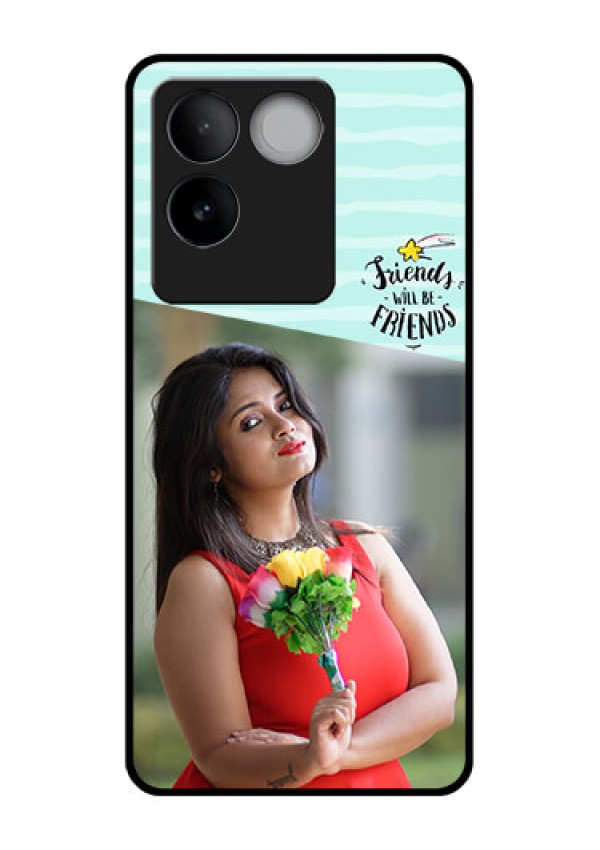 iQOO Z7 Pro 5G Custom Glass Phone Case - Friends Picture Icon Design
