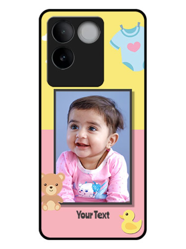 Custom iQOO Z7 Pro 5G Custom Glass Phone Case - Kids 2 Color Design