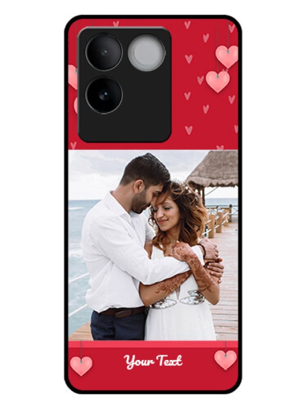 Custom iQOO Z7 Pro 5G Custom Glass Phone Case - Valentines Day Design