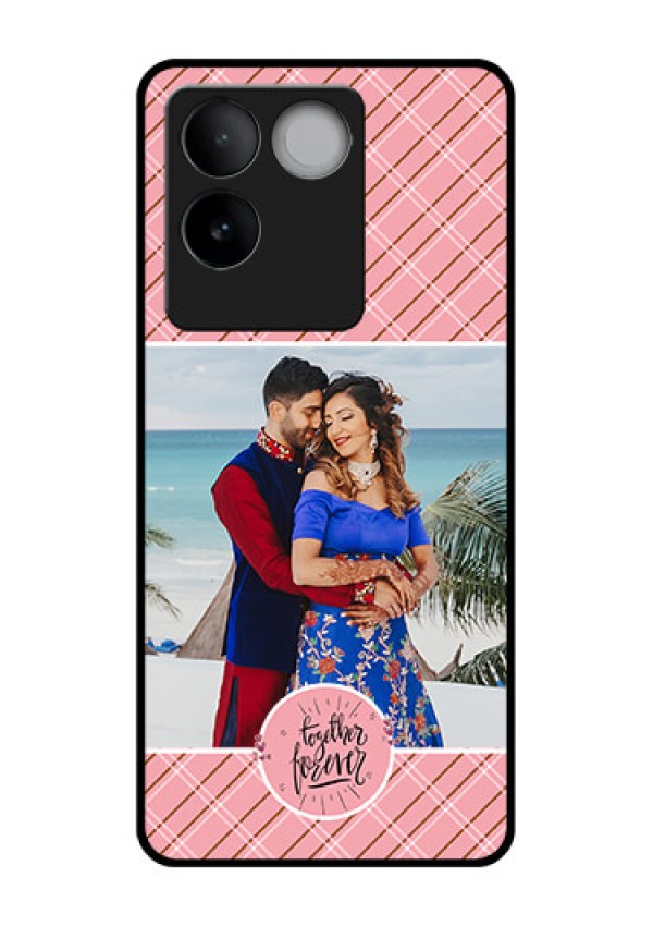 iQOO Z7 Pro 5G Custom Glass Phone Case - Together Forever Design