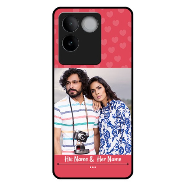 iQOO Z7 Pro 5G Custom Glass Phone Case - Simple Love Design