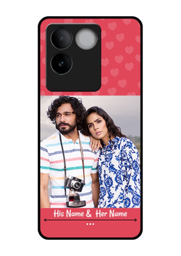 iQOO Z7 Pro 5G Custom Glass Phone Case - Simple Love Design