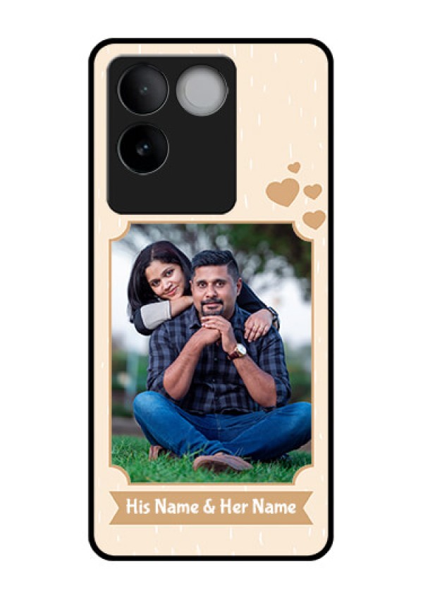 iQOO Z7 Pro 5G Custom Glass Phone Case - With Confetti Love Design