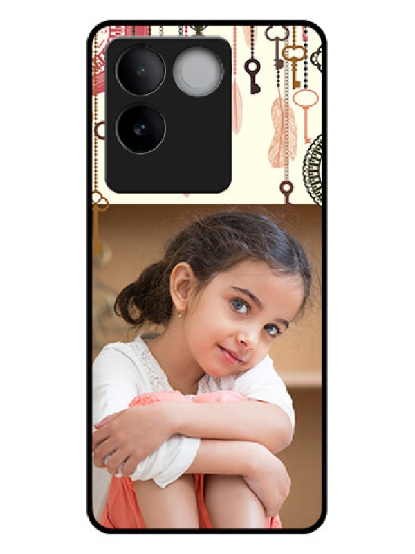 Custom iQOO Z7 Pro 5G Custom Glass Phone Case - Boho Style Design