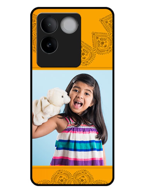 Custom iQOO Z7 Pro 5G Custom Glass Phone Case - Photo Wedding Design