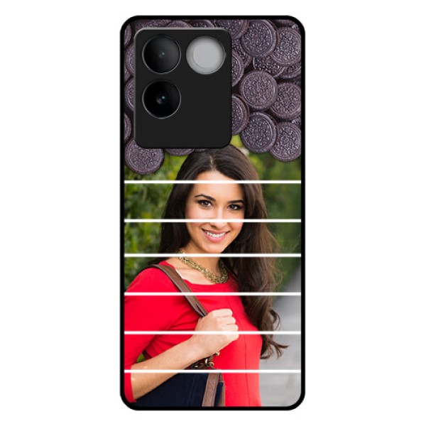 iQOO Z7 Pro 5G Custom Glass Phone Case - With Oreo Biscuit Design