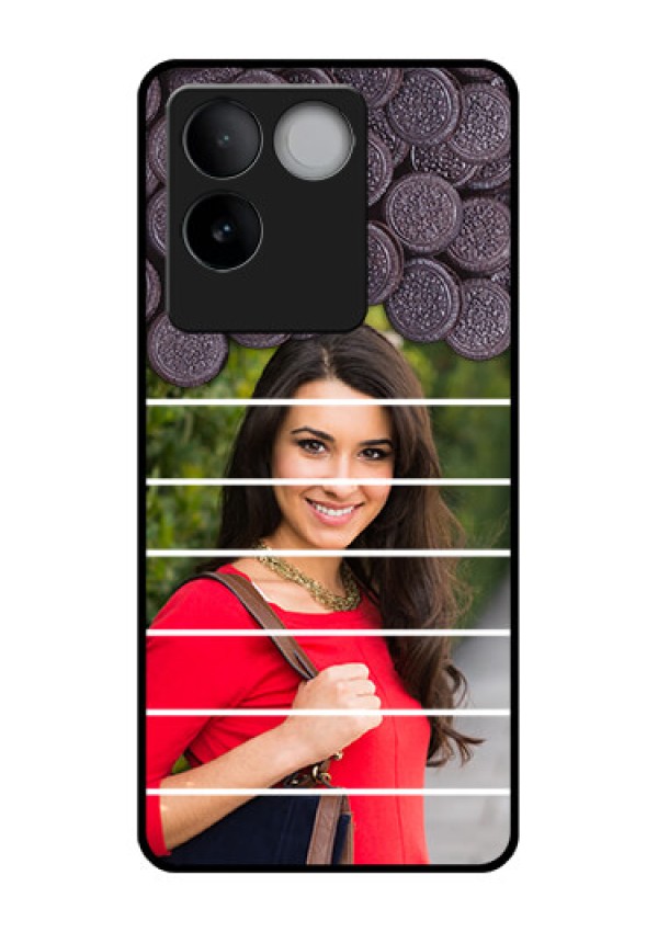 iQOO Z7 Pro 5G Custom Glass Phone Case - With Oreo Biscuit Design