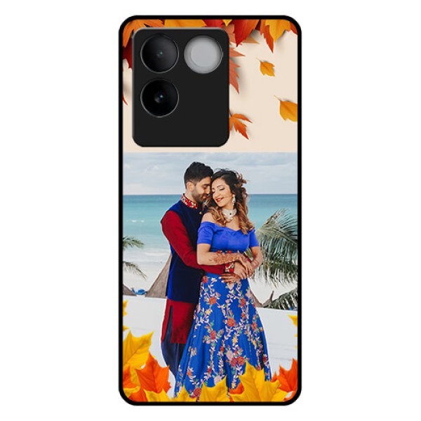 iQOO Z7 Pro 5G Custom Glass Phone Case - Autumn Maple Leaves Design iQOO Z7 Pro 5G Custom Glass Phone Case - Autumn Maple Leaves Design