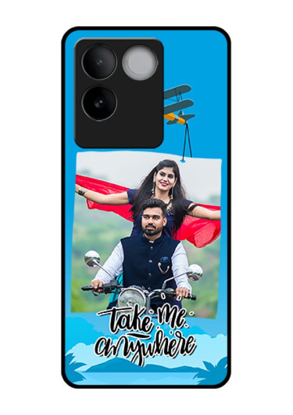iQOO Z7 Pro 5G Custom Glass Phone Case - Traveller Design