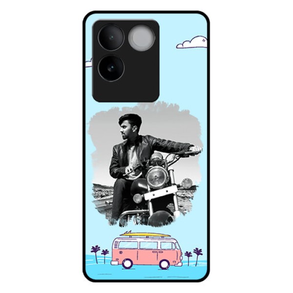 iQOO Z7 Pro 5G Custom Glass Phone Case - Travel & Adventure Design