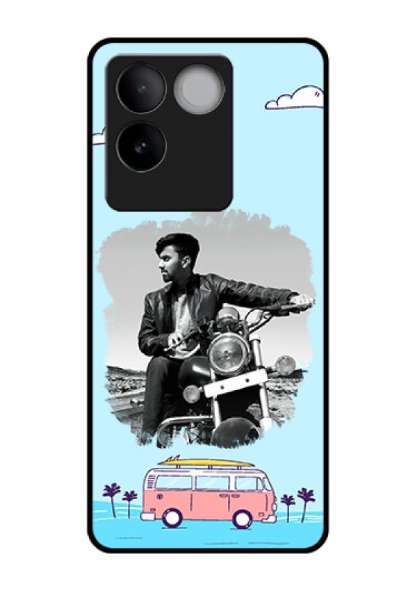 iQOO Z7 Pro 5G Custom Glass Phone Case - Travel & Adventure Design