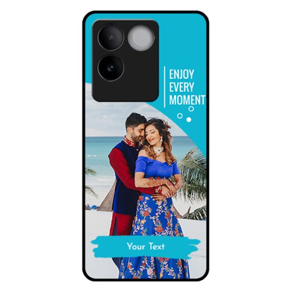 iQOO Z7 Pro 5G Custom Glass Phone Case - Happy Moment Design