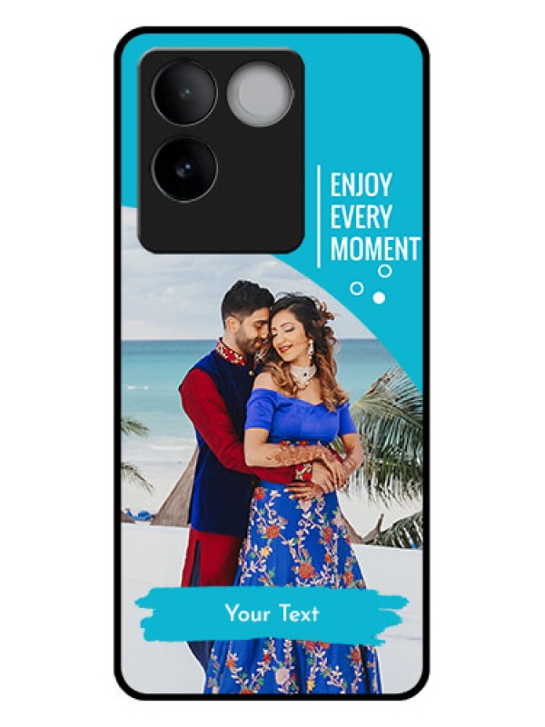 Custom iQOO Z7 Pro 5G Custom Glass Phone Case - Happy Moment Design