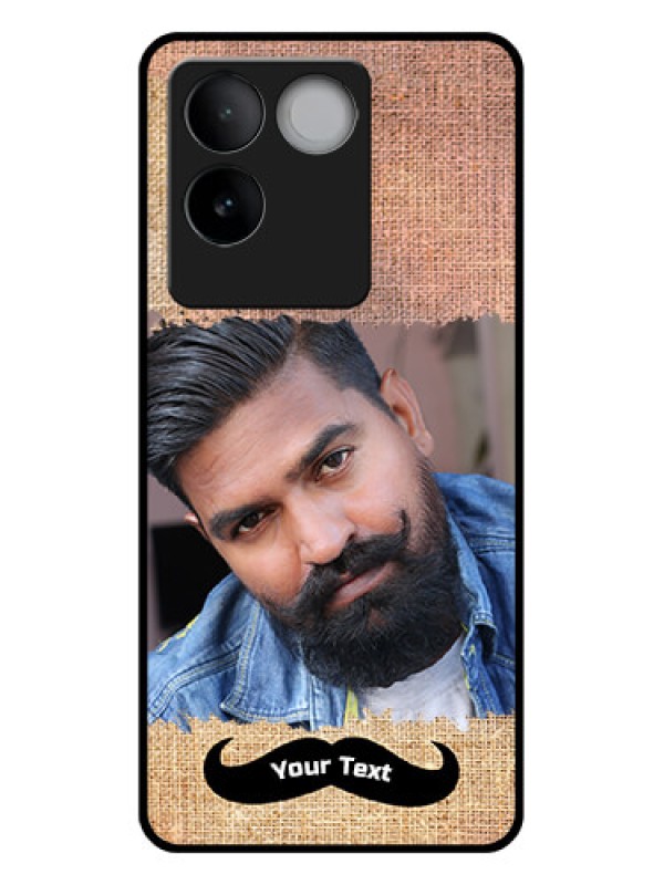 Custom iQOO Z7 Pro 5G Custom Glass Phone Case - With Texture Design