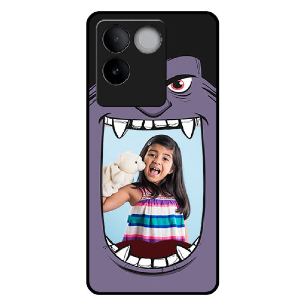 iQOO Z7 Pro 5G Custom Glass Phone Case - Angry Monster Design