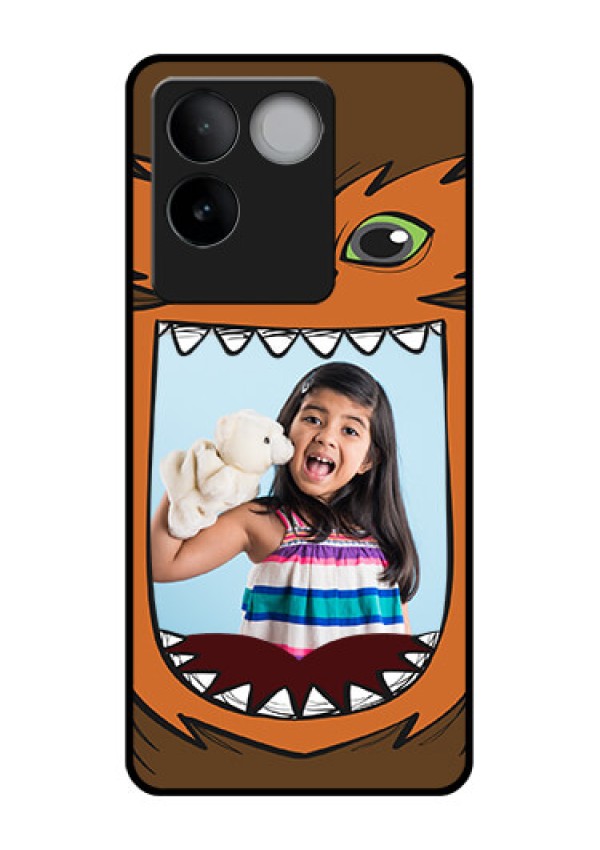 iQOO Z7 Pro 5G Custom Glass Phone Case - Owl Monster Back Case Design