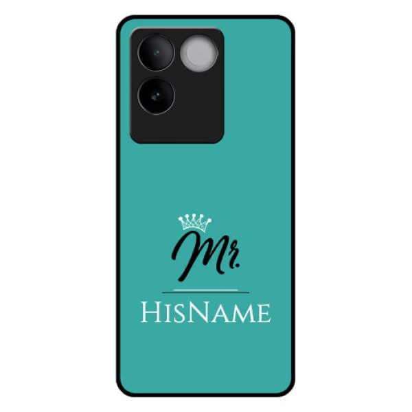 iQOO Z7 Pro 5G Custom Glass Phone Case - Mr With Name Design