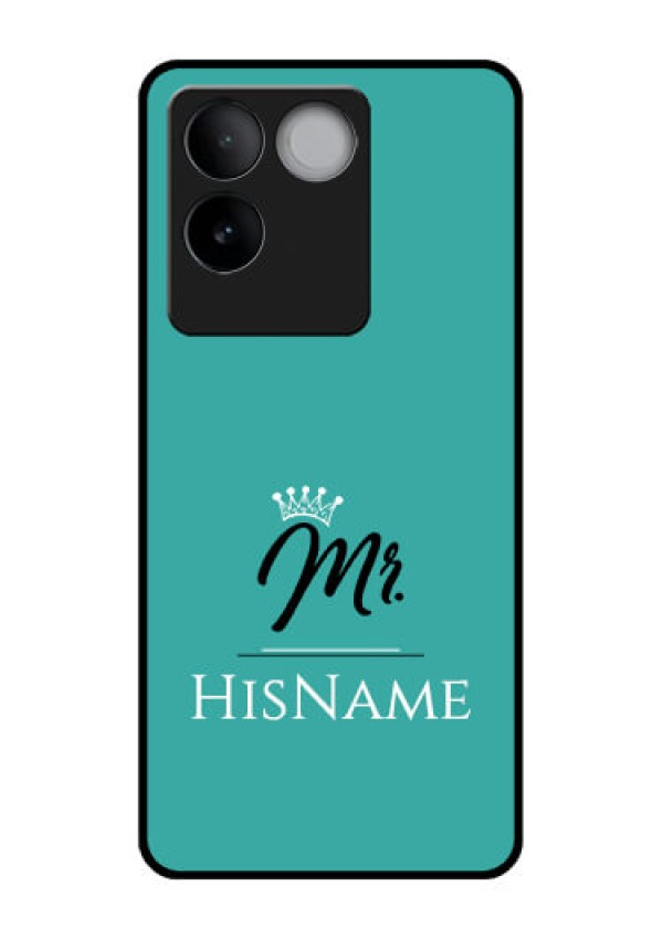 iQOO Z7 Pro 5G Custom Glass Phone Case - Mr With Name Design