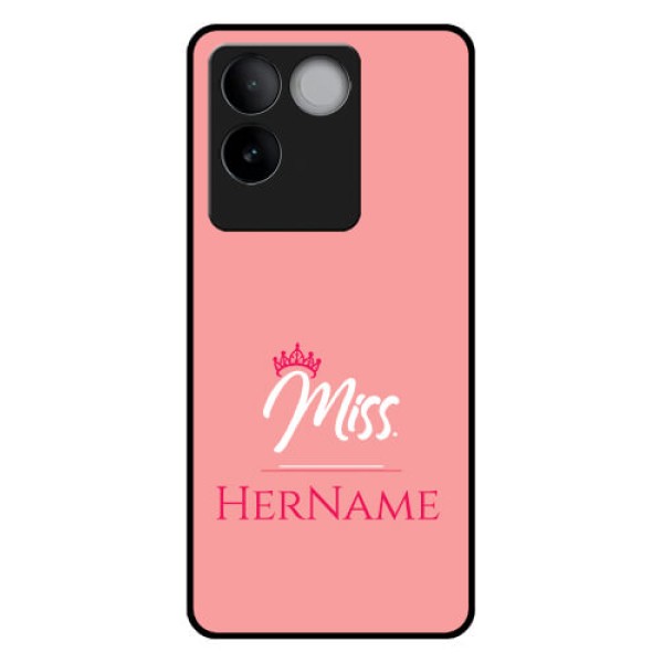 iQOO Z7 Pro 5G Custom Glass Phone Case - Mrs With Name Design