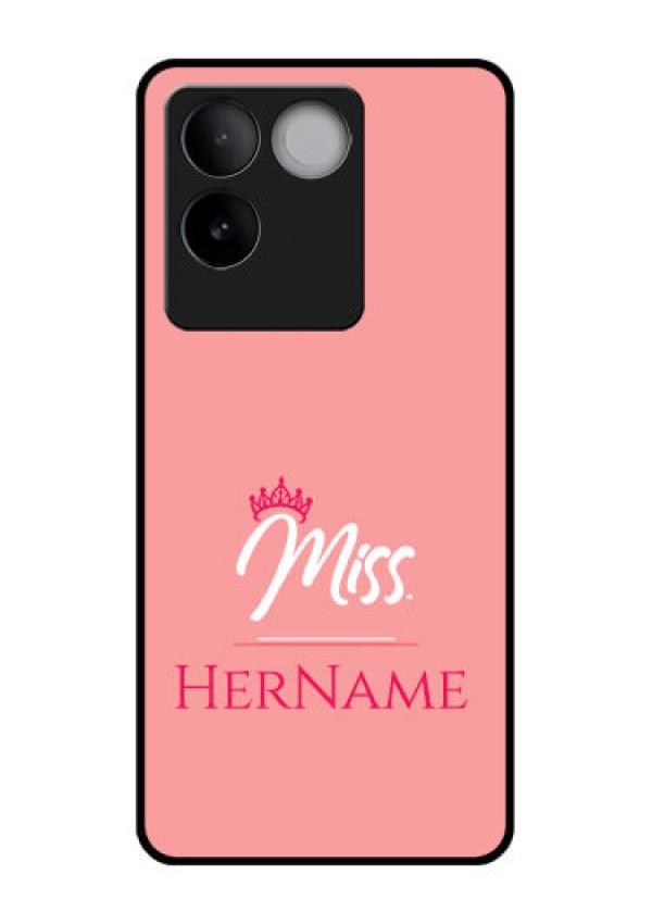 iQOO Z7 Pro 5G Custom Glass Phone Case - Mrs With Name Design