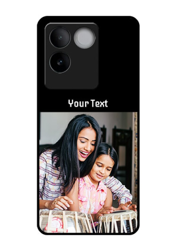 iQOO Z7 Pro 5G Custom Glass Phone Case - Photo With Name Design