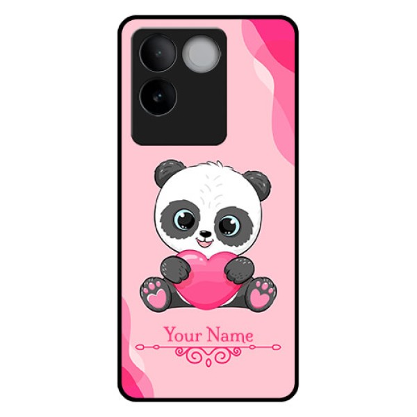 iQOO Z7 Pro 5G Custom Glass Phone Case - Cute Panda Design