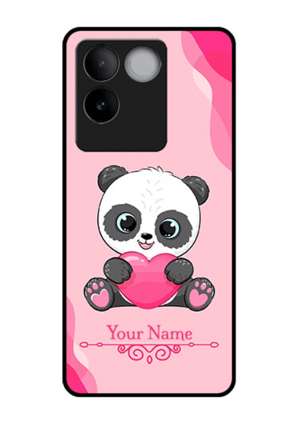 iQOO Z7 Pro 5G Custom Glass Phone Case - Cute Panda Design