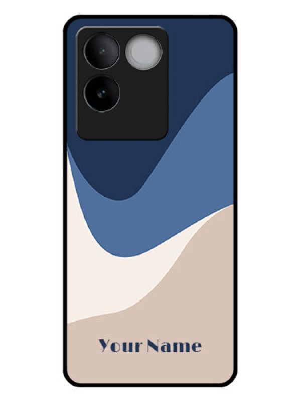Custom iQOO Z7 Pro 5G Custom Glass Phone Case - Abstract Drip Art Design