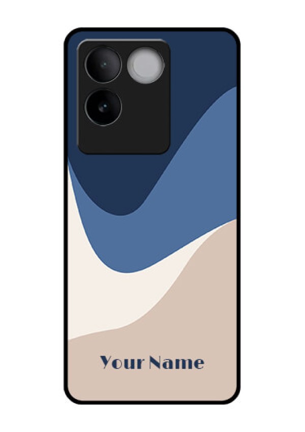 iQOO Z7 Pro 5G Custom Glass Phone Case - Abstract Drip Art Design