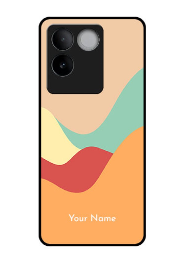 iQOO Z7 Pro 5G Custom Glass Phone Case - Ocean Waves Multi - Colour Design