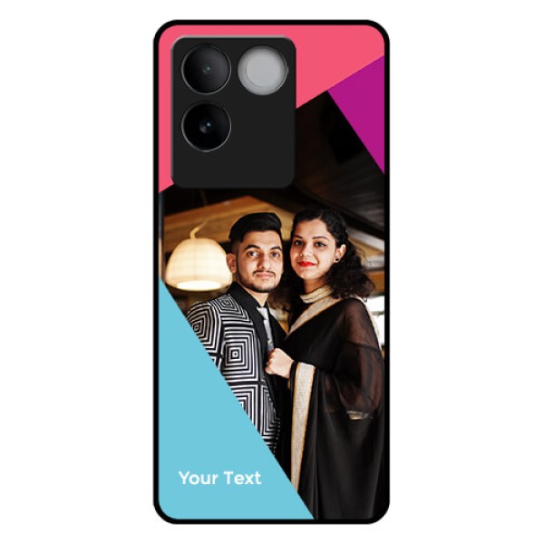 iQOO Z7 Pro 5G Custom Glass Phone Case - Stacked Triple Colour Design iQOO Z7 Pro 5G Custom Glass Phone Case - Stacked Triple Colour Design
