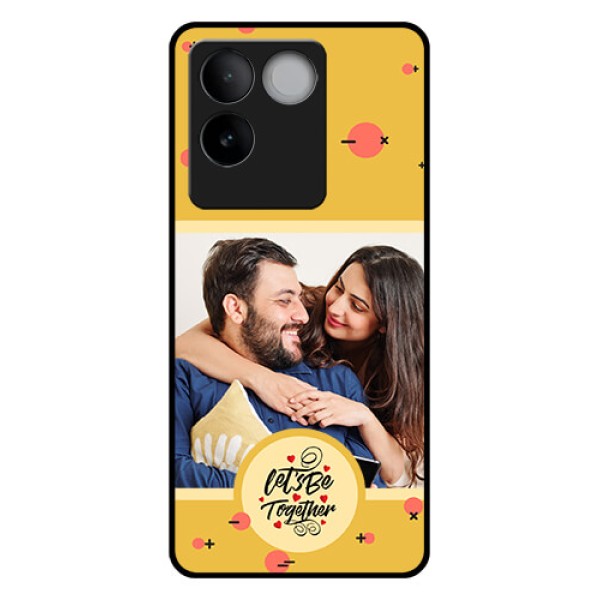 iQOO Z7 Pro 5G Custom Glass Phone Case - Lets Be Together Design