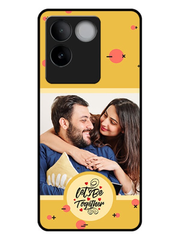 Custom iQOO Z7 Pro 5G Custom Glass Phone Case - Lets Be Together Design