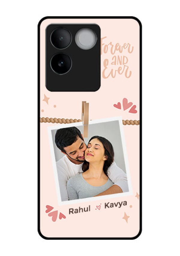 iQOO Z7 Pro 5G Custom Glass Phone Case - Forever And Ever Love Design