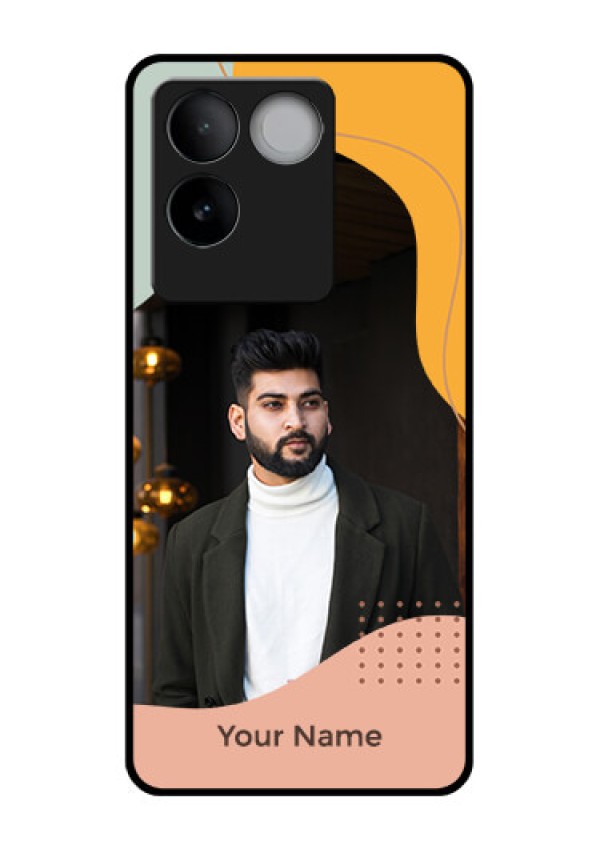 iQOO Z7 Pro 5G Custom Glass Phone Case - Tri - Coloured Overlay Design