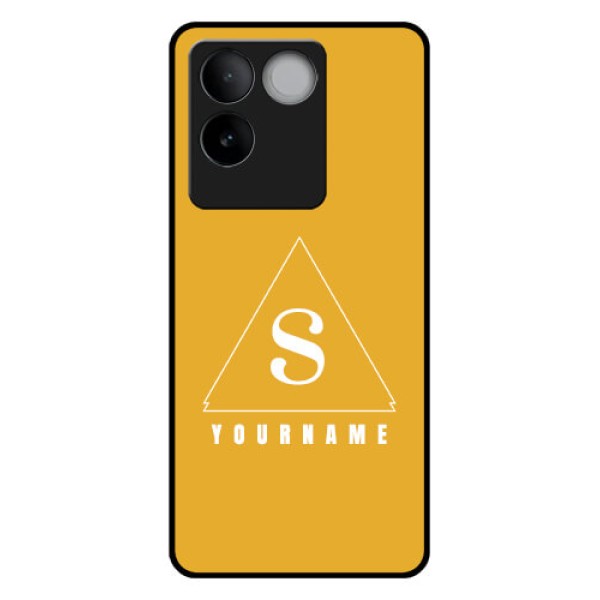 iQOO Z7 Pro 5G Custom Glass Phone Case - Simple Triangle Design iQOO Z7 Pro 5G Custom Glass Phone Case - Simple Triangle Design
