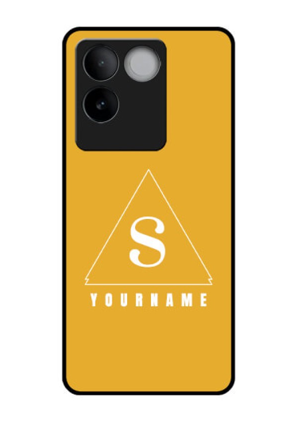 iQOO Z7 Pro 5G Custom Glass Phone Case - Simple Triangle Design