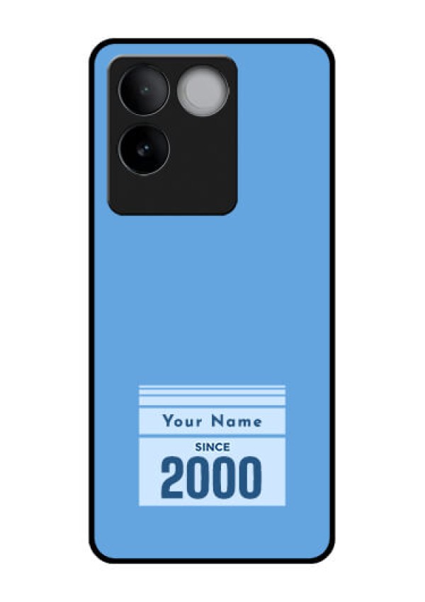 iQOO Z7 Pro 5G Custom Glass Phone Case - Custom Year Of Birth Design