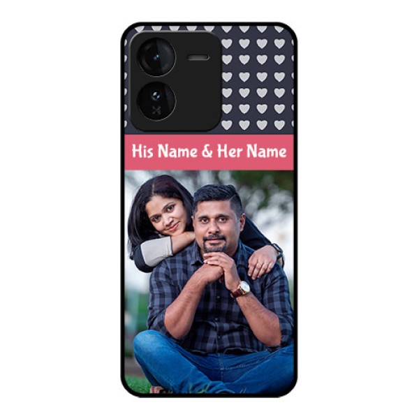 iQOO Z9 5G Custom Glass Phone CaseLove Symbols Design