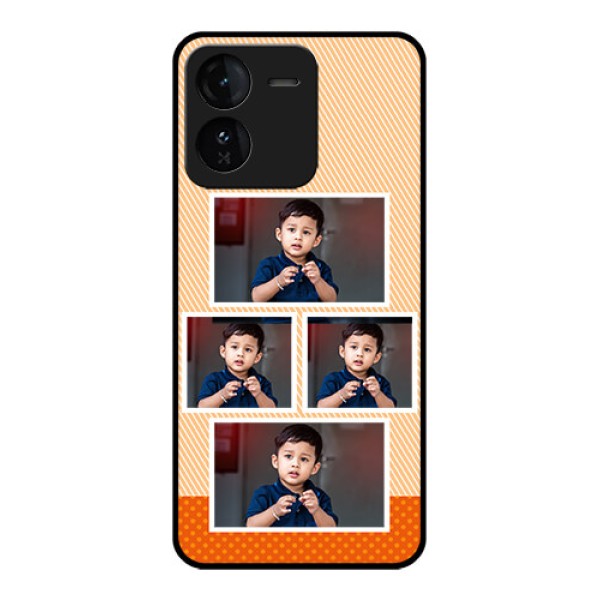 iQOO Z9 5G Custom Glass Phone CaseBulk Photos Upload Design