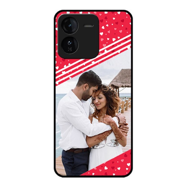 iQOO Z9 5G Custom Glass Phone CaseValentines Gift Design