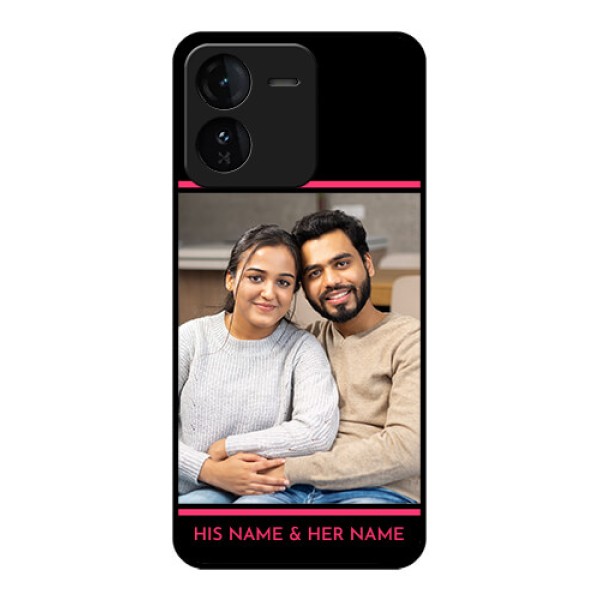 iQOO Z9 5G Custom Glass Phone CaseWith Add Text Design