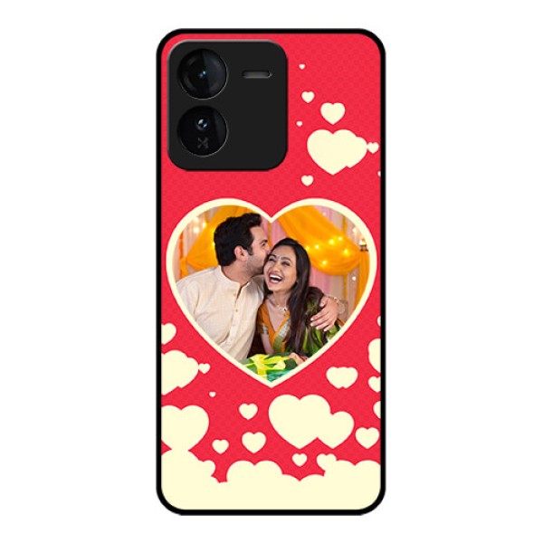 iQOO Z9 5G Custom Glass Phone CaseLove Symbols Phone Cover Design