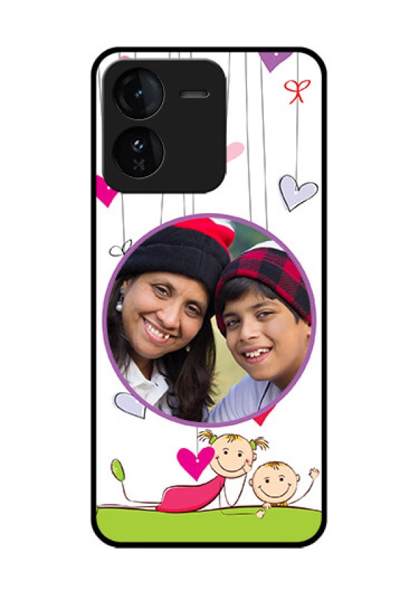 iQOO Z9 5G Custom Glass Phone CaseCute Kids Phone Case Design
