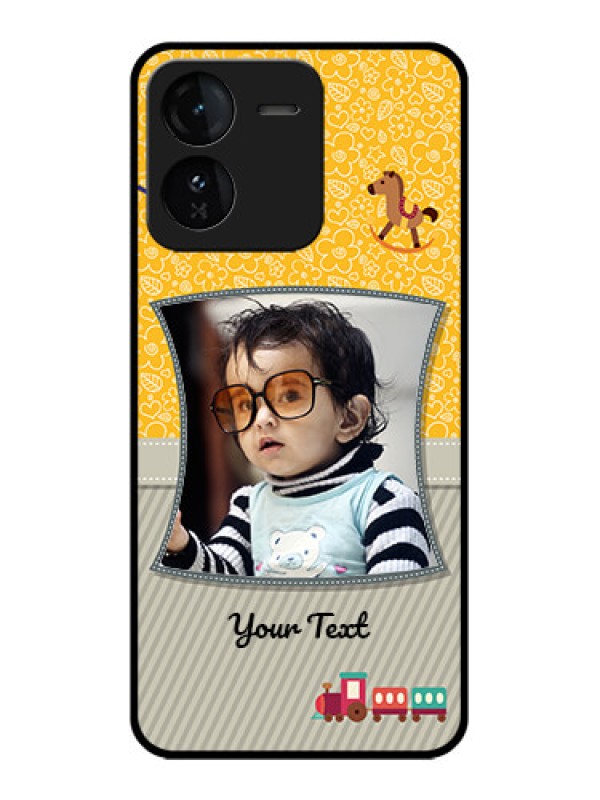 Custom iQOO Z9 5G Custom Glass Phone CaseBaby Picture Upload Design