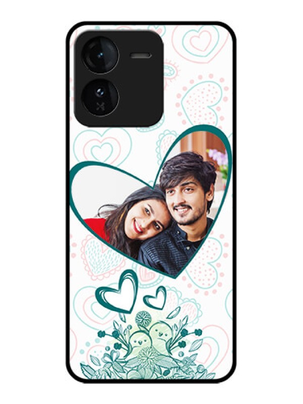 Custom iQOO Z9 5G Custom Glass Phone CasePremium Couple Design