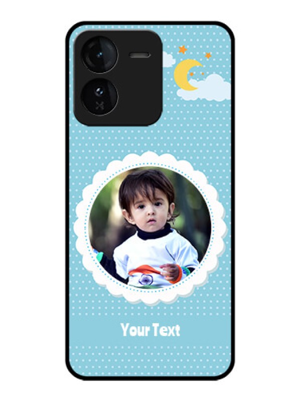 Custom iQOO Z9 5G Custom Glass Phone CaseViolet Pattern Design