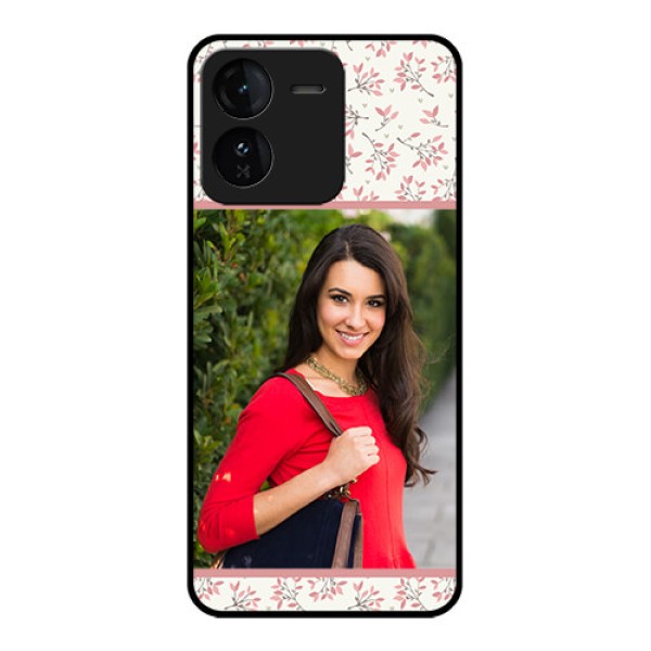 iQOO Z9 5G Custom Glass Phone CaseStunning Floral Design