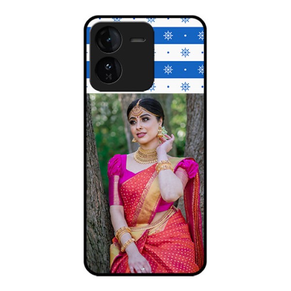 iQOO Z9 5G Custom Glass Phone CaseSnow Pattern Design