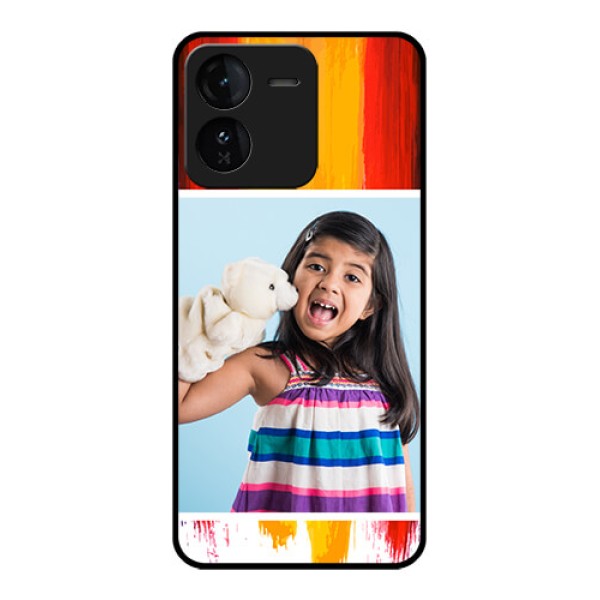 iQOO Z9 5G Custom Glass Phone CaseMulti Color Design